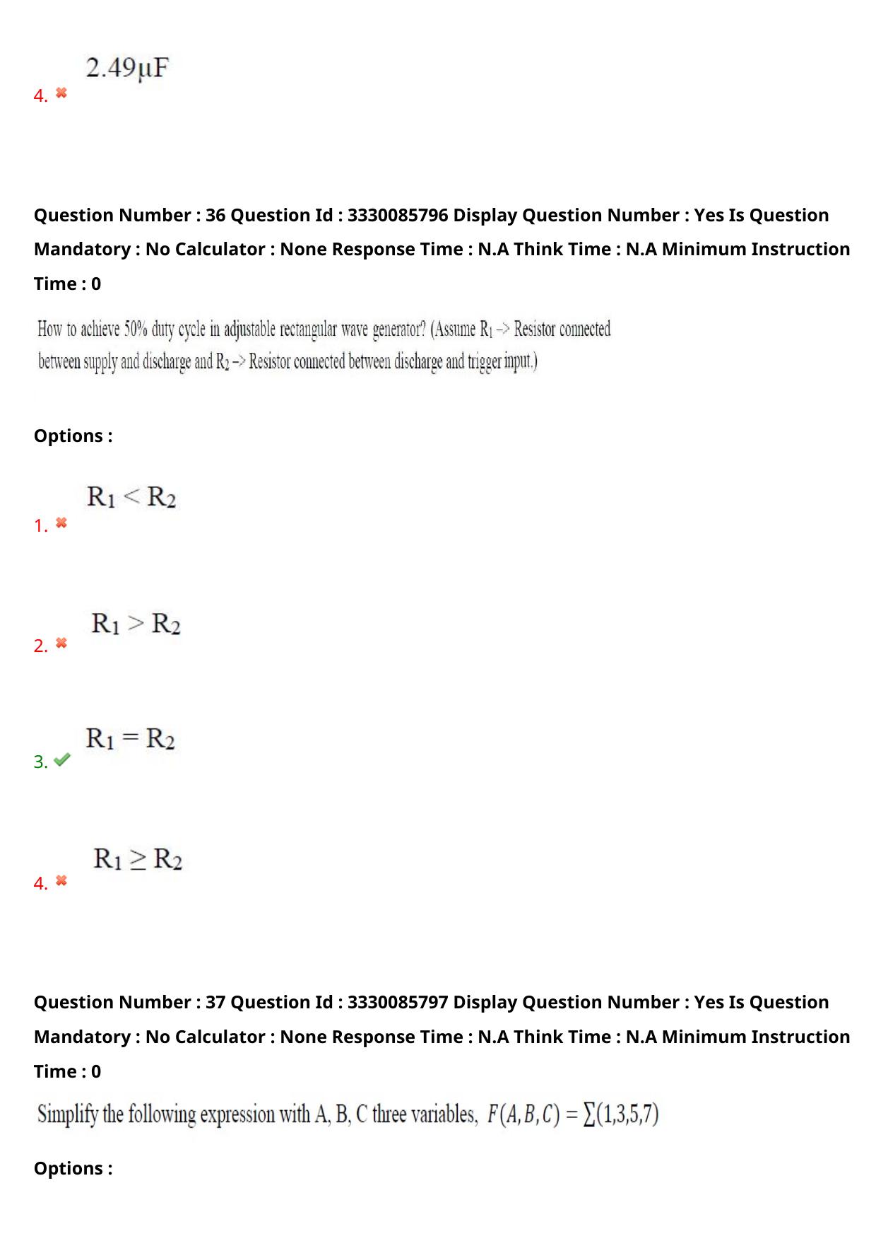 AP PGECET 2024 Electronics And Communication Engineering Question Paper with Preliminary Key - Page 30