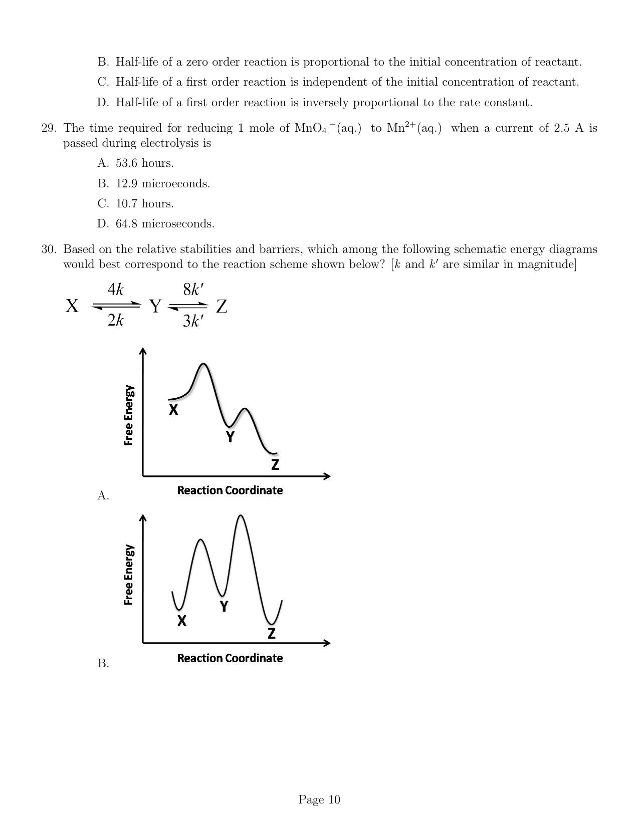 IISER Aptitude Test 2021 English Question Paper - Page 10