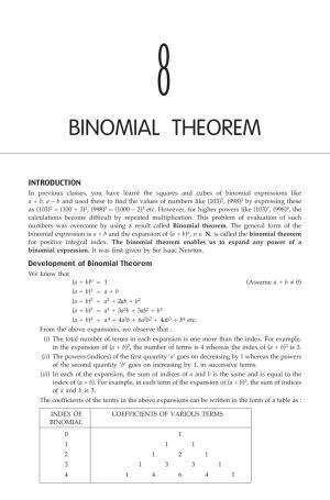 ML Aggarwal Class 11 Solutions: Binomial Theorem