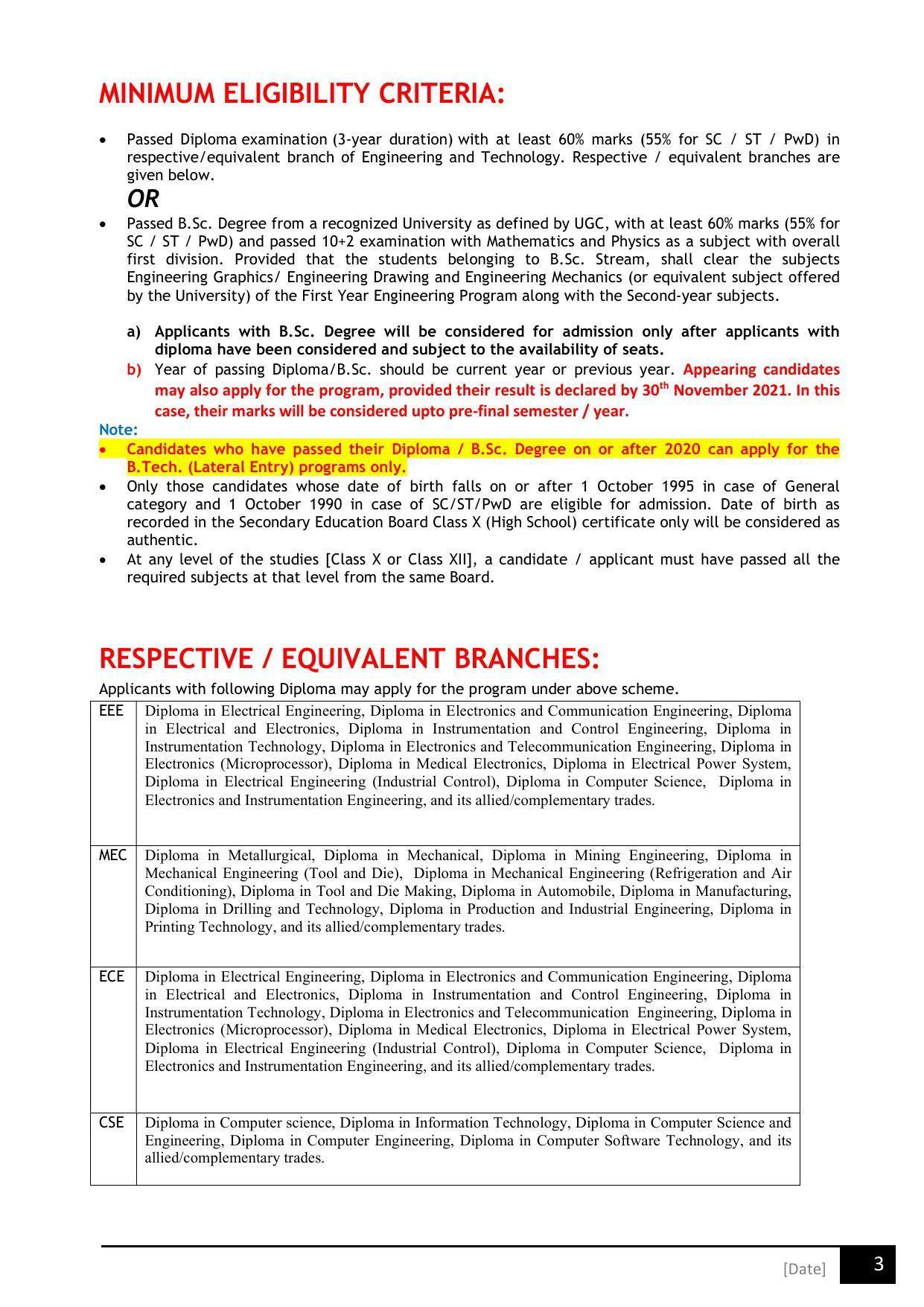 Birla Institute of Technology (BIT), Mesra Information Brochure 2021-22 - Page 3