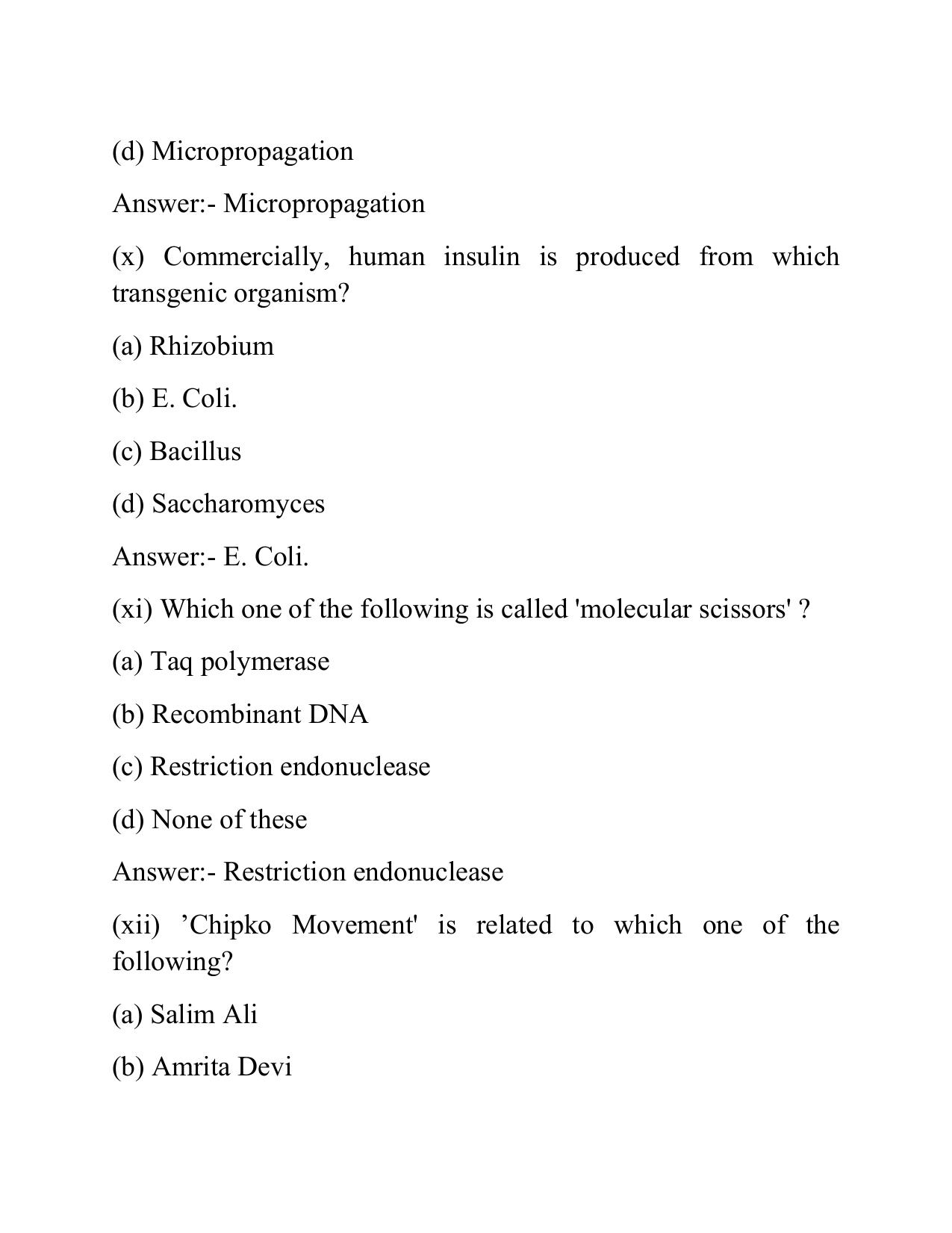 West Bengal Board Class 12 Biological Science 2015 Question Paper - Page 27