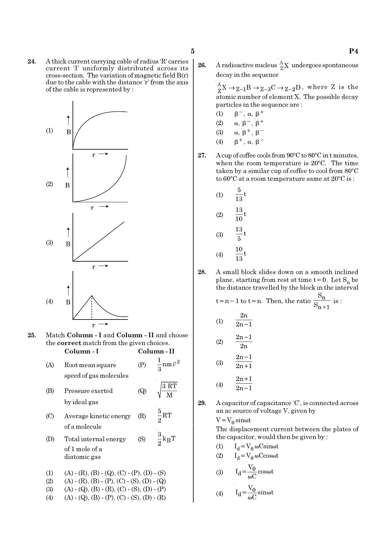 NEET P4 2021 Question Paper - Page 5