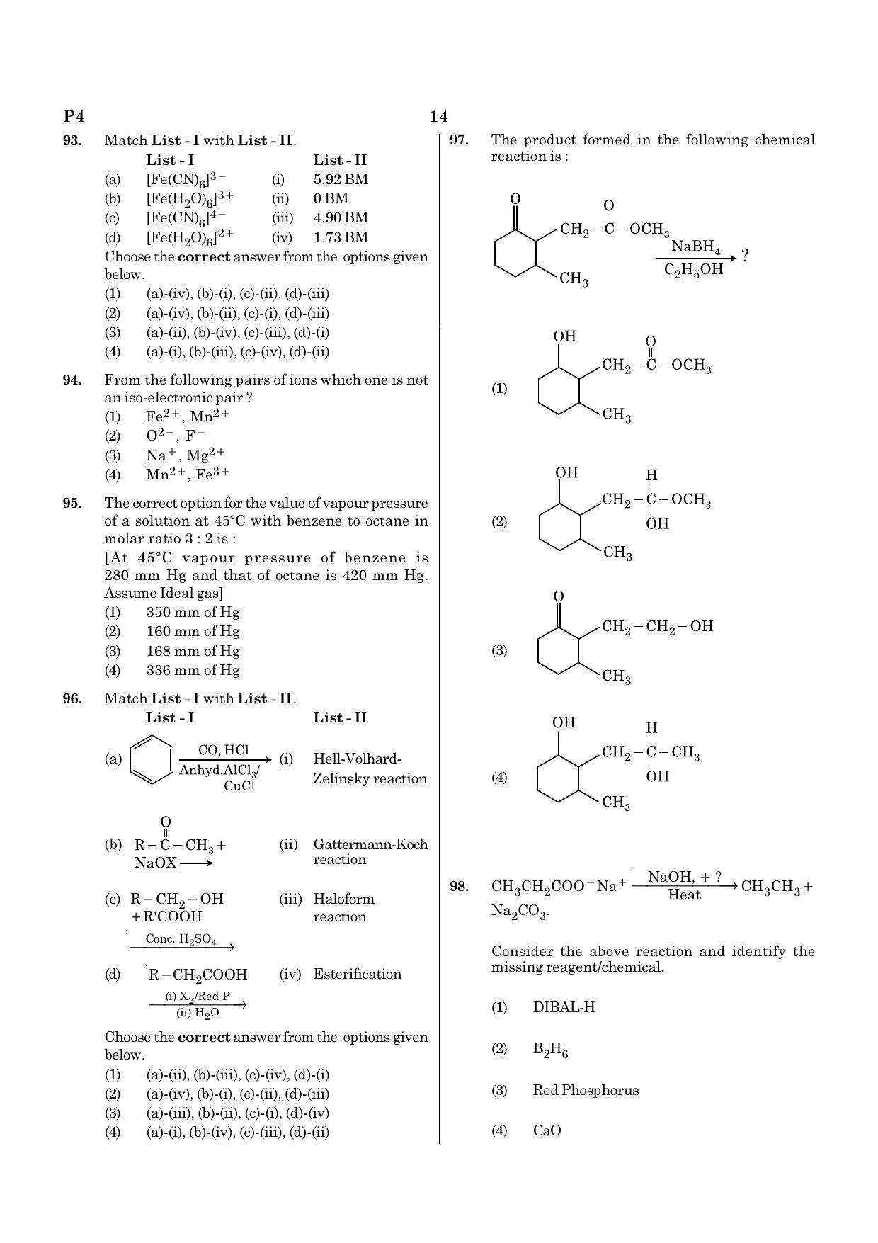 NEET P4 2021 Question Paper - Page 14