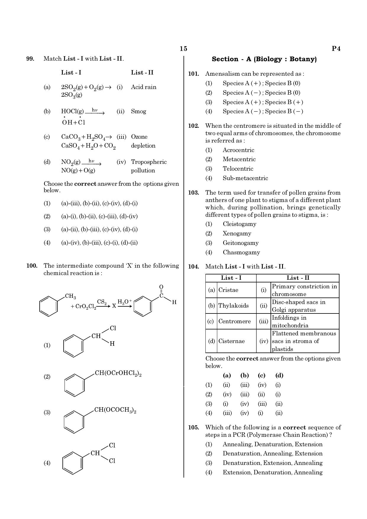 NEET P4 2021 Question Paper - Page 15