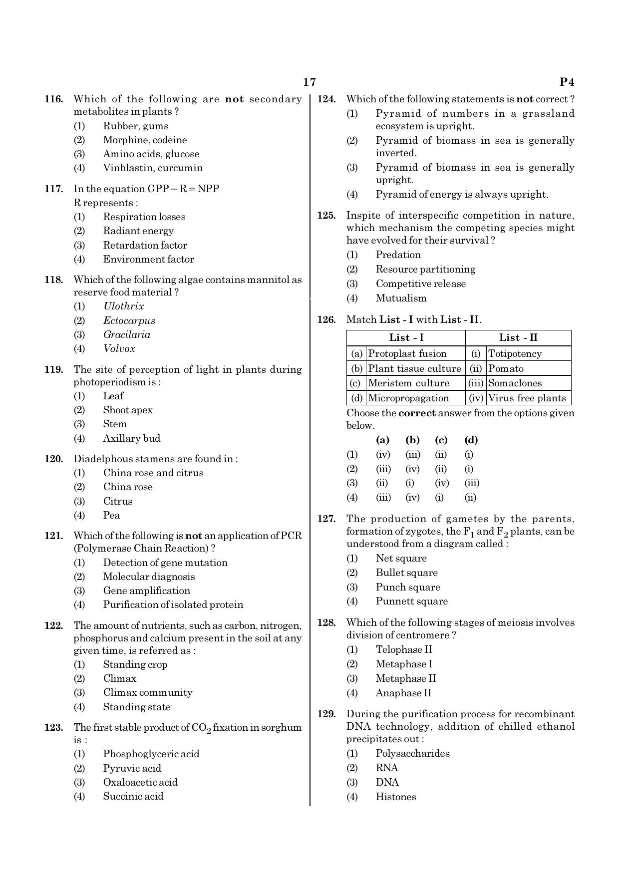 NEET P4 2021 Question Paper - Page 17