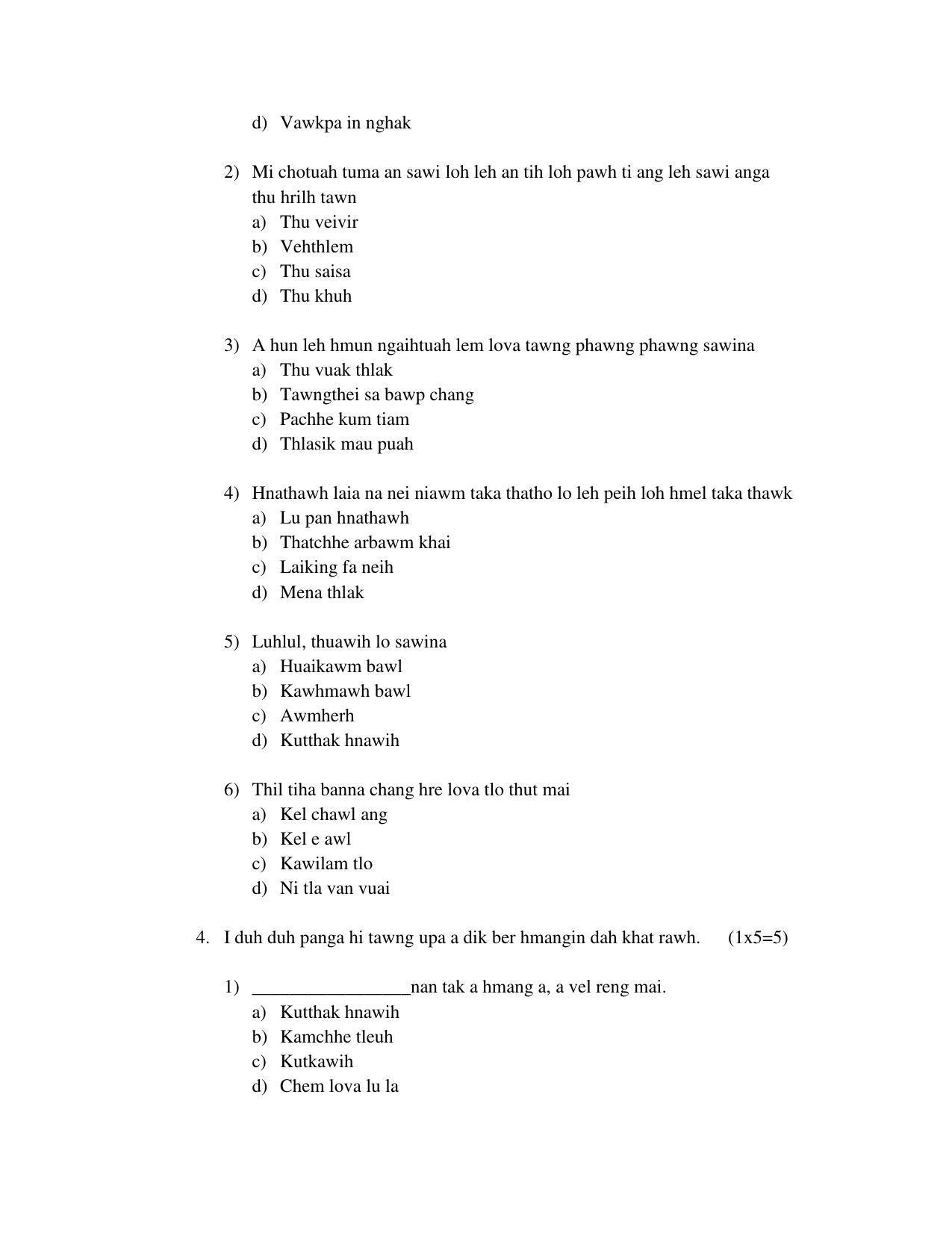 CBSE Class 10 Mizo Sample Papers 2023 - Page 7