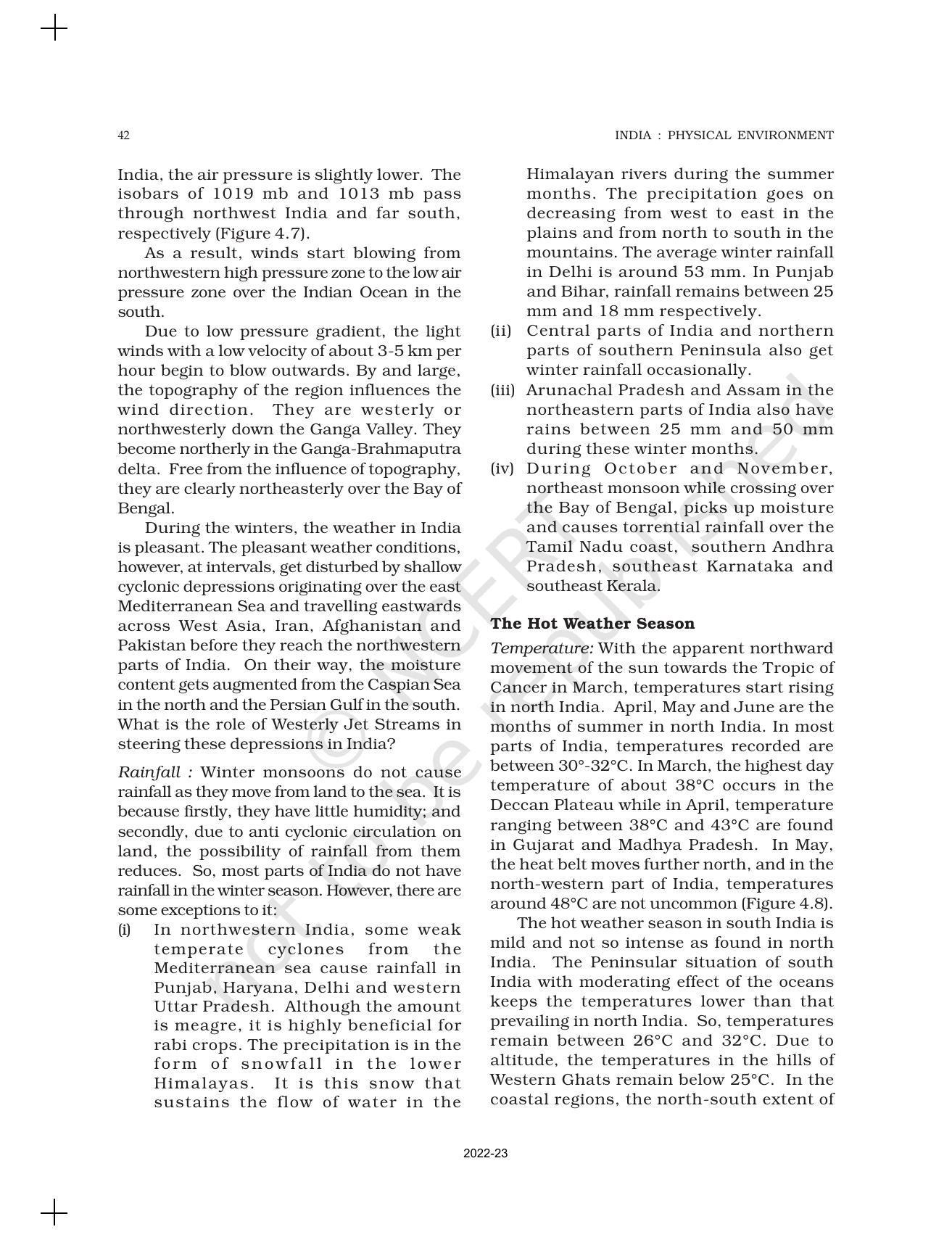 NCERT Book for Class 11 Geography (Part-II) Chapter 4 Climate - Page 11