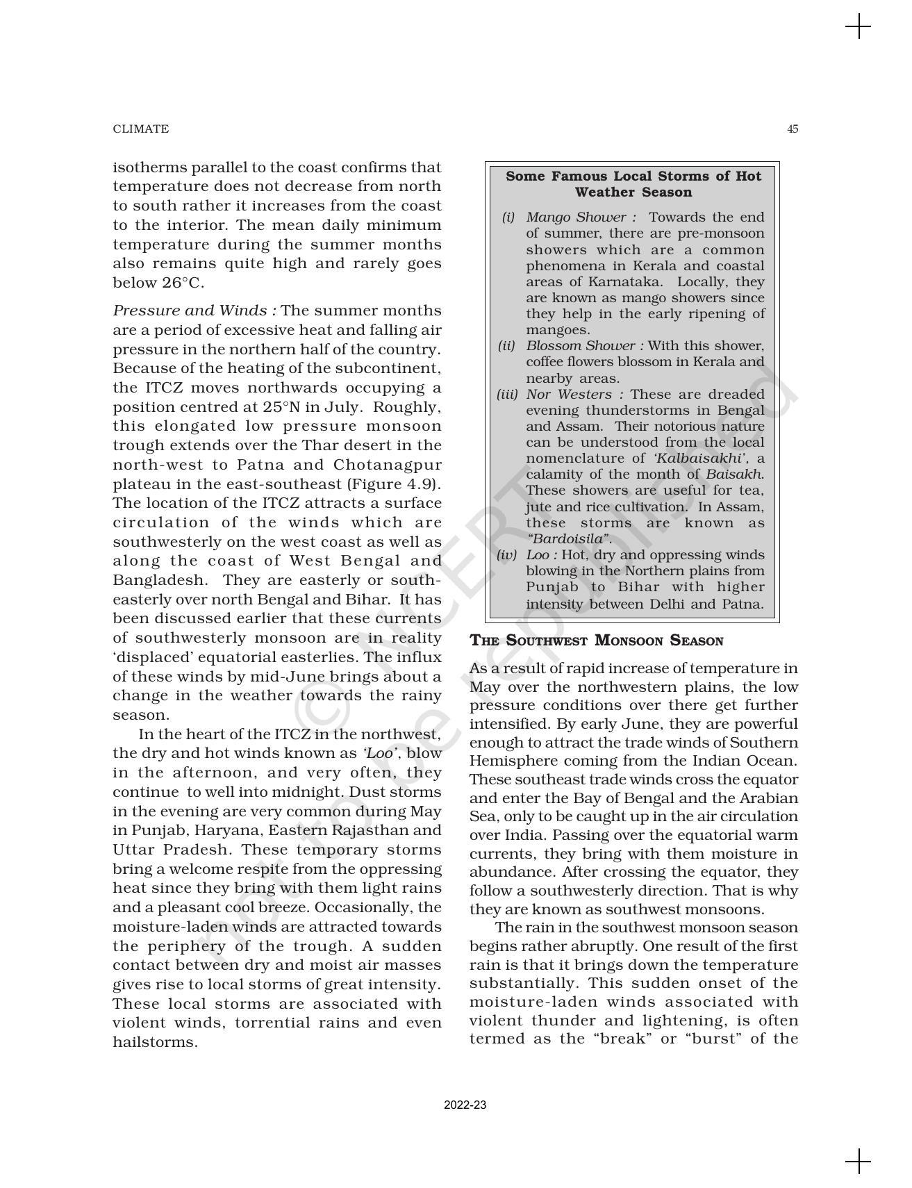 NCERT Book for Class 11 Geography (Part-II) Chapter 4 Climate - Page 14