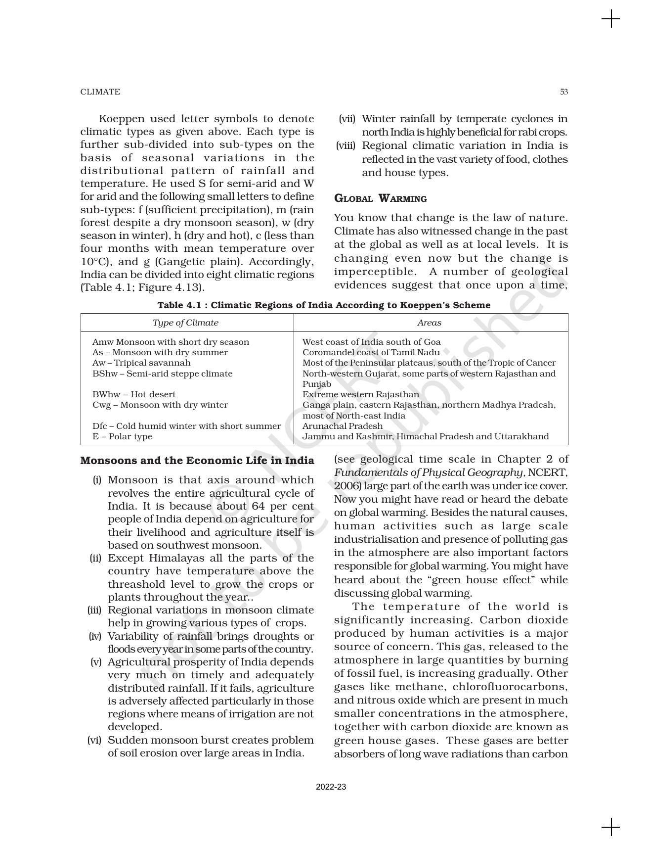 NCERT Book for Class 11 Geography (Part-II) Chapter 4 Climate - Page 22