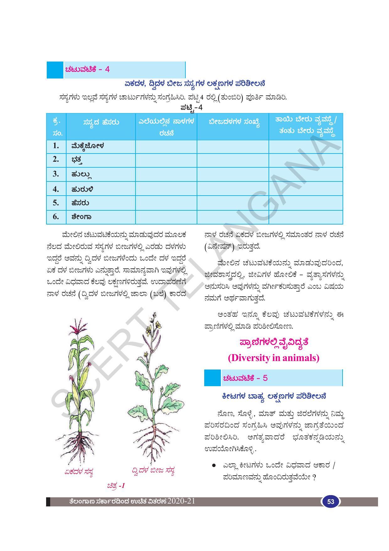 TS SCERT Class 9 Biological Science(Kannada Medium) Text Book - Page 65
