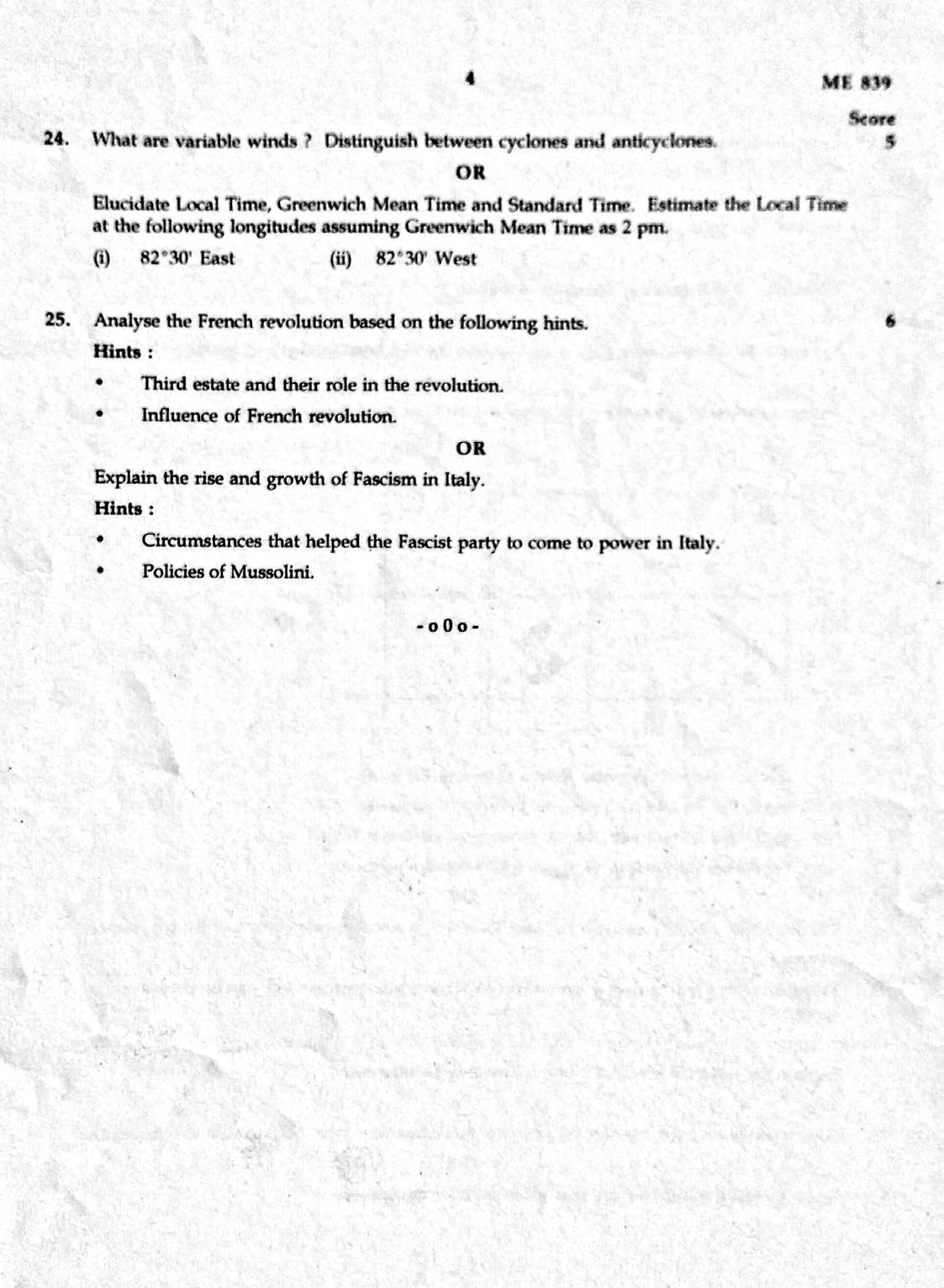 Kerala SSLC 2020 Social Science Question Paper (EM) (Model) - Page 4