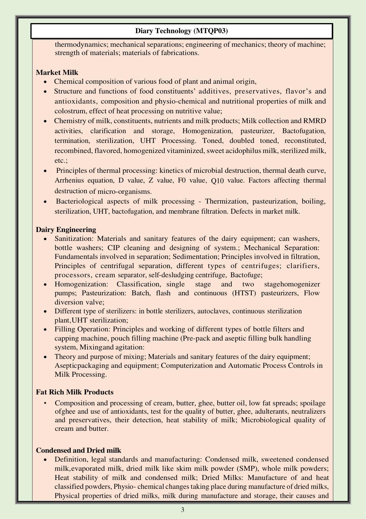 CUET PG M.Tech Syllabus - Page 11