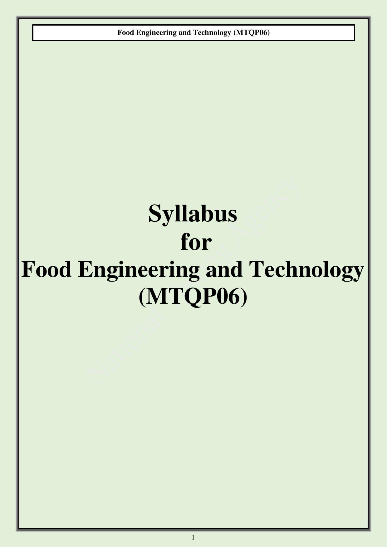 CUET PG M.Tech Syllabus - Page 22