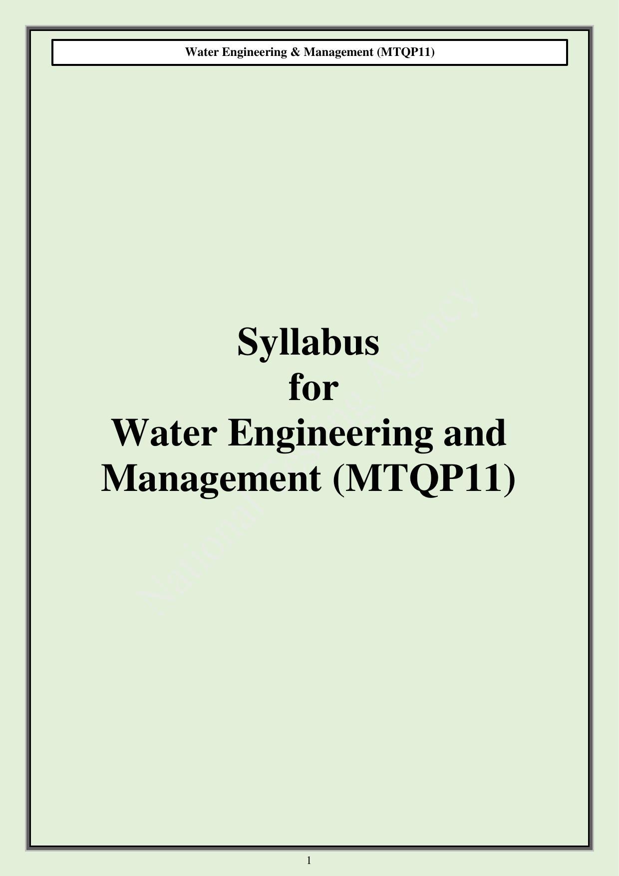 CUET PG M.Tech Syllabus - Page 39