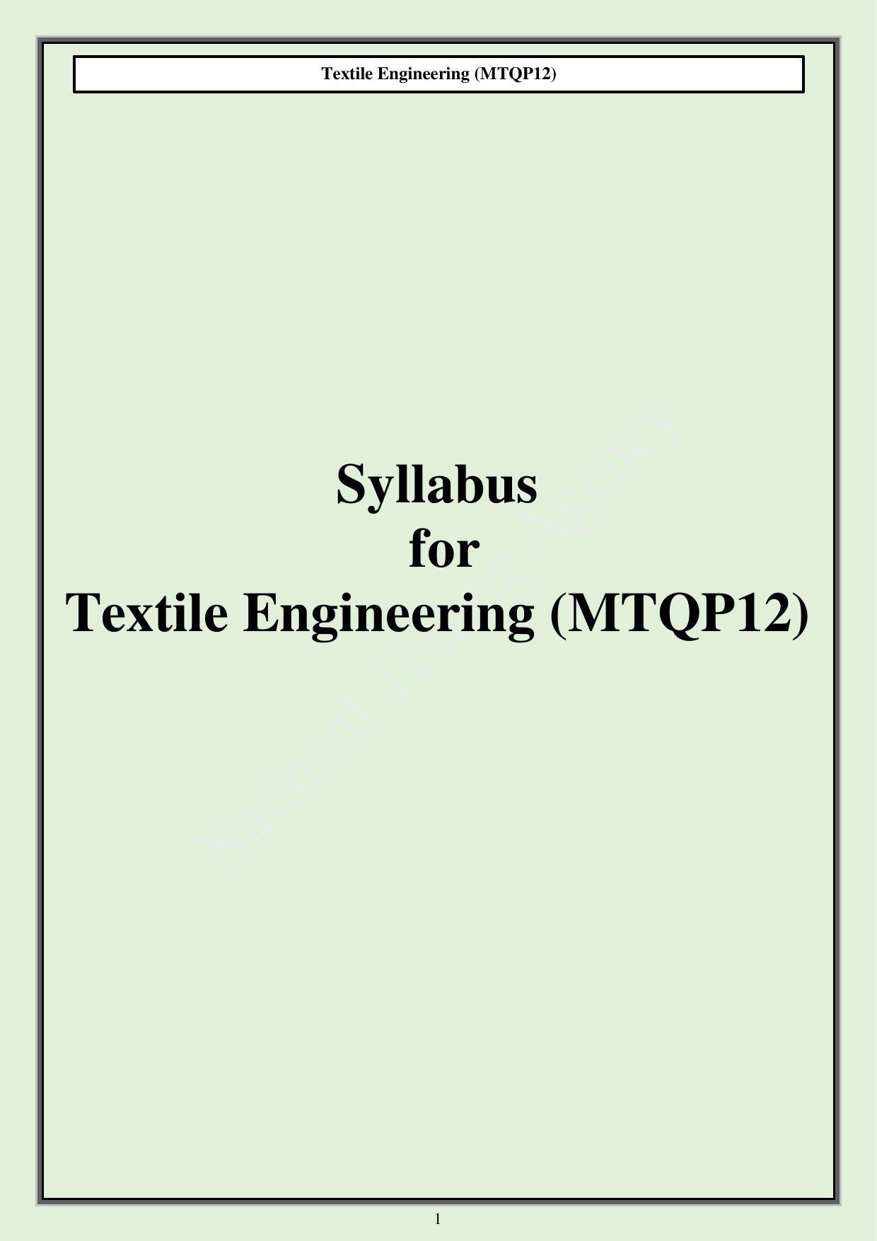 CUET PG M.Tech Syllabus - Page 44