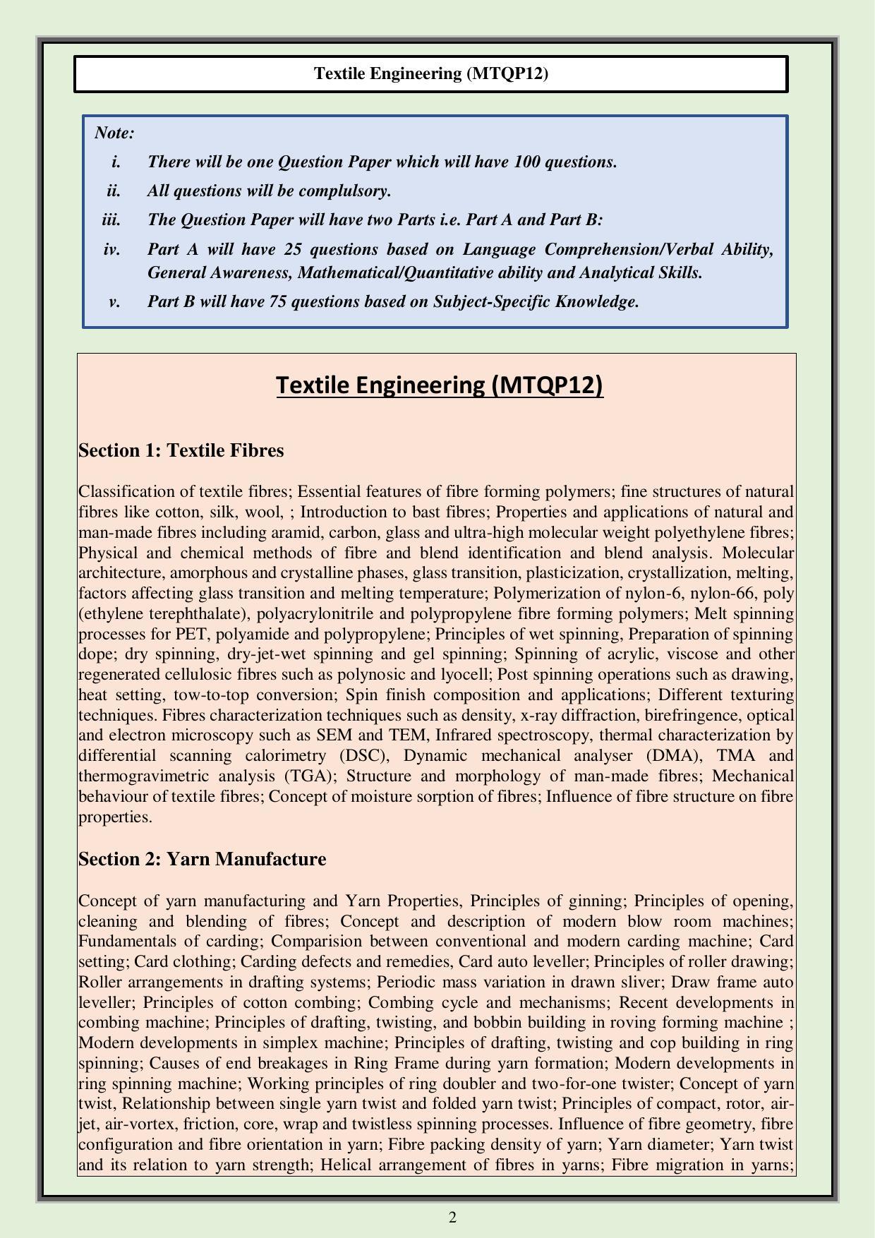 CUET PG M.Tech Syllabus - Page 45