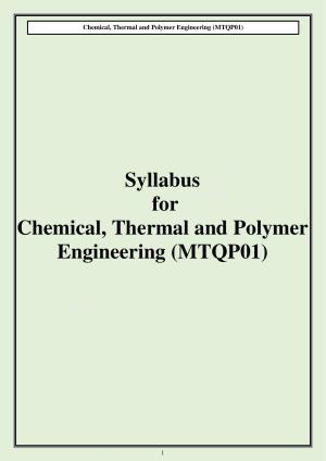 CUET PG M.Tech Syllabus