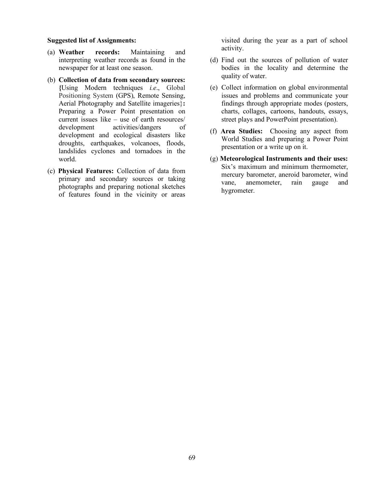 ICSE Geography Syllabus - Page 4