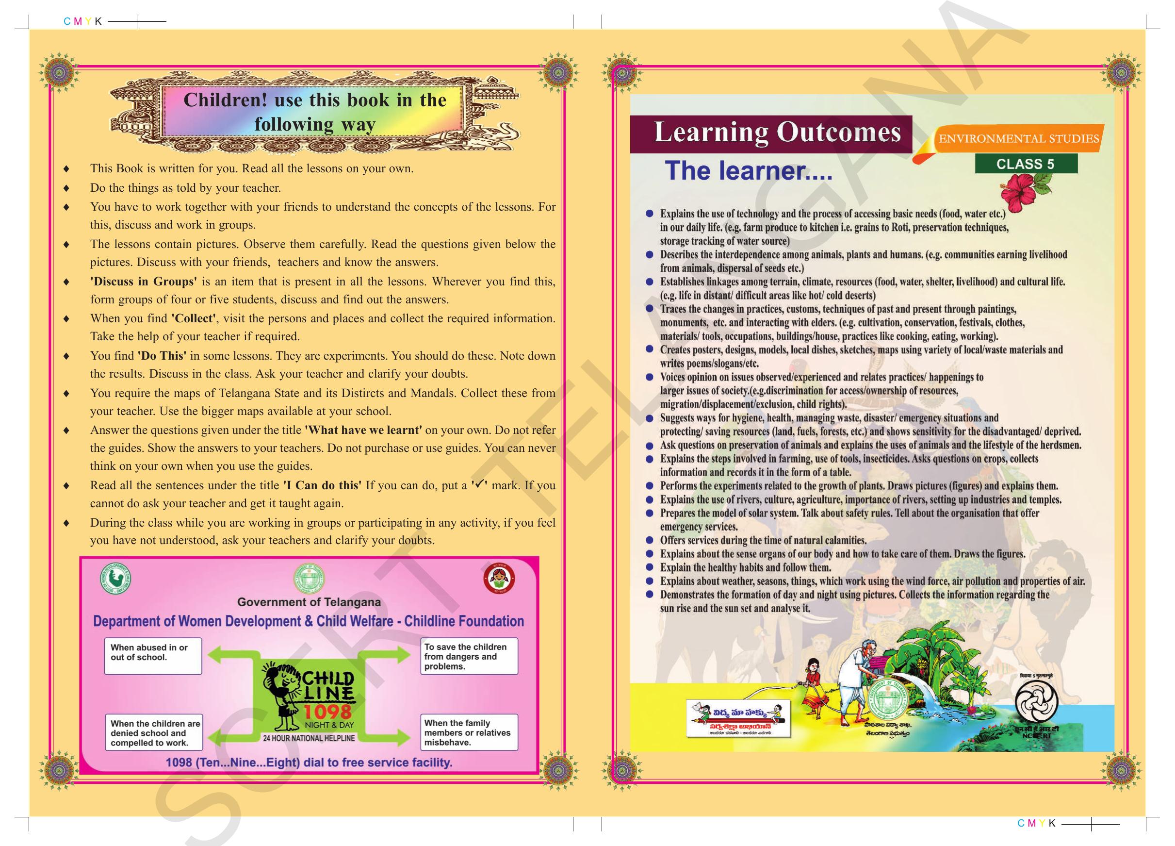 TS SCERT Class 5 Environmental Science (English Medium) Text Book - Page 2