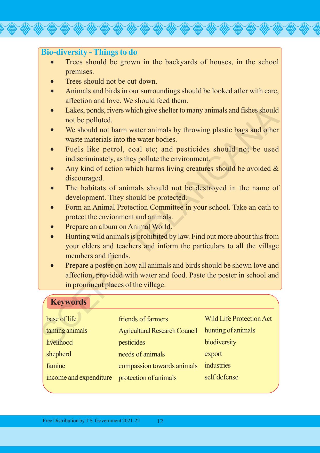 TS SCERT Class 5 Environmental Science (English Medium) Text Book - Page 22