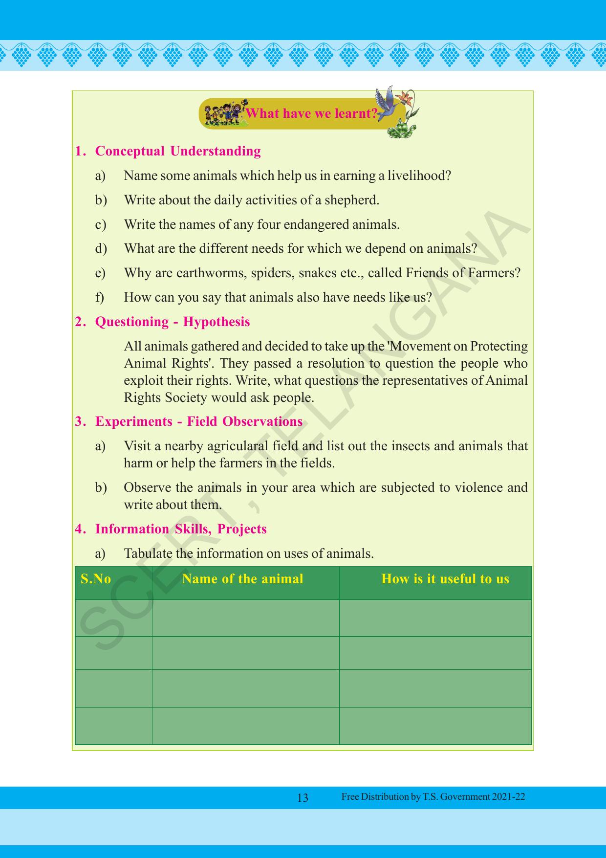 TS SCERT Class 5 Environmental Science (English Medium) Text Book - Page 23