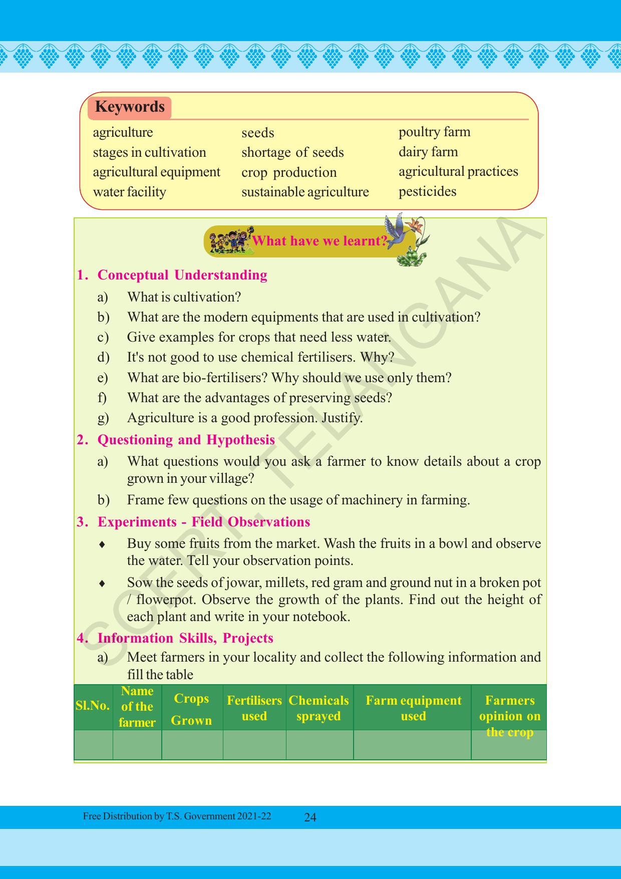 TS SCERT Class 5 Environmental Science (English Medium) Text Book - Page 34