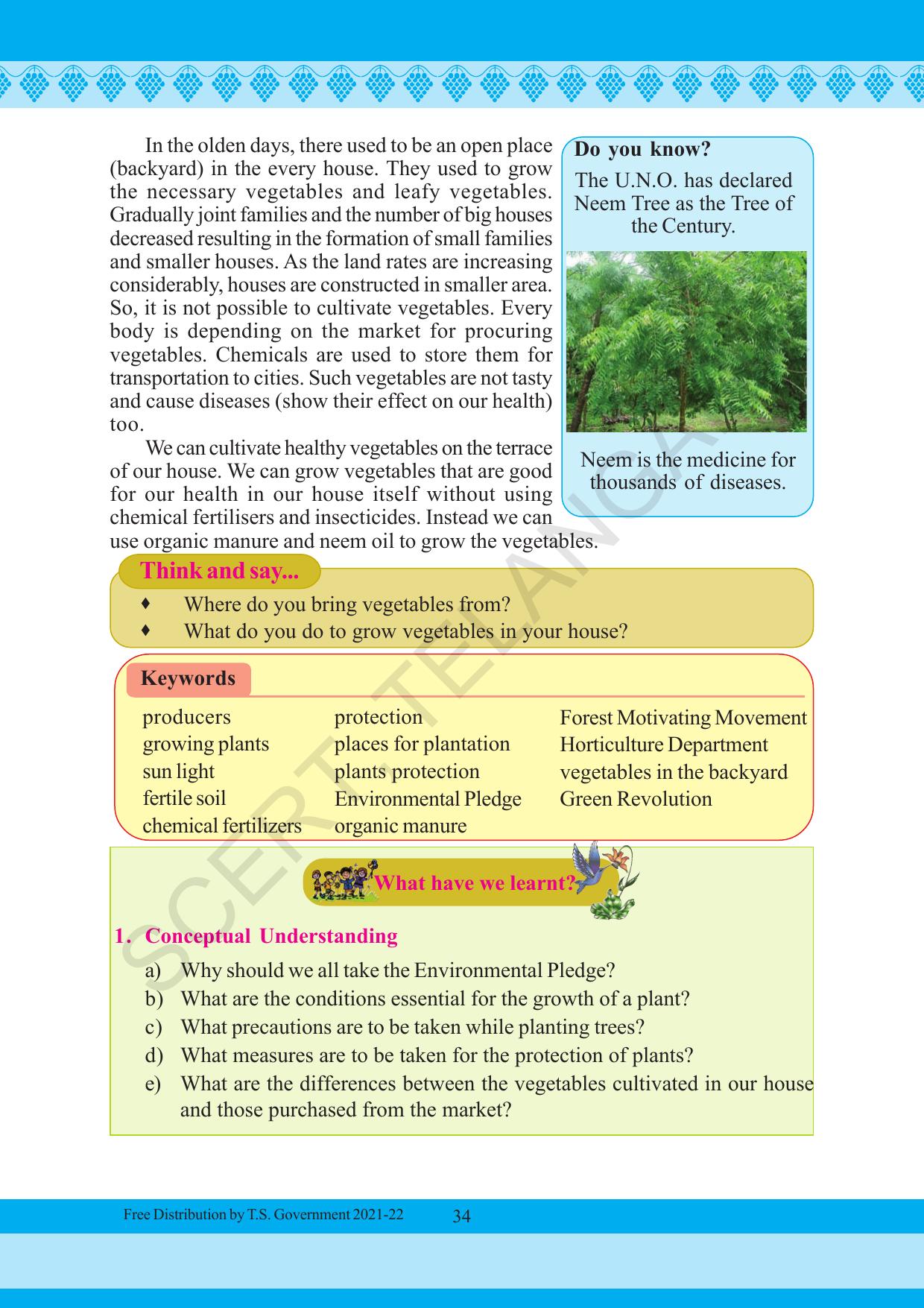 TS SCERT Class 5 Environmental Science (English Medium) Text Book - Page 44
