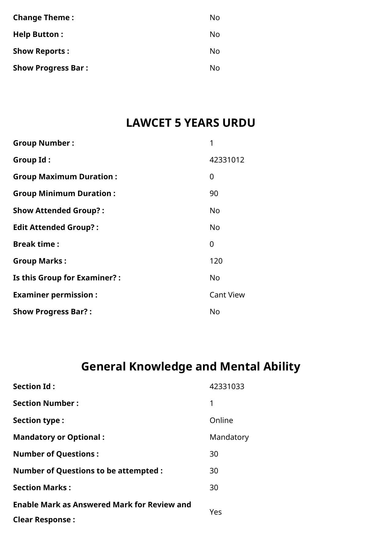 TS LAWCET 2023 LAWCET 5 YEARS URDU Question Paper - Page 2