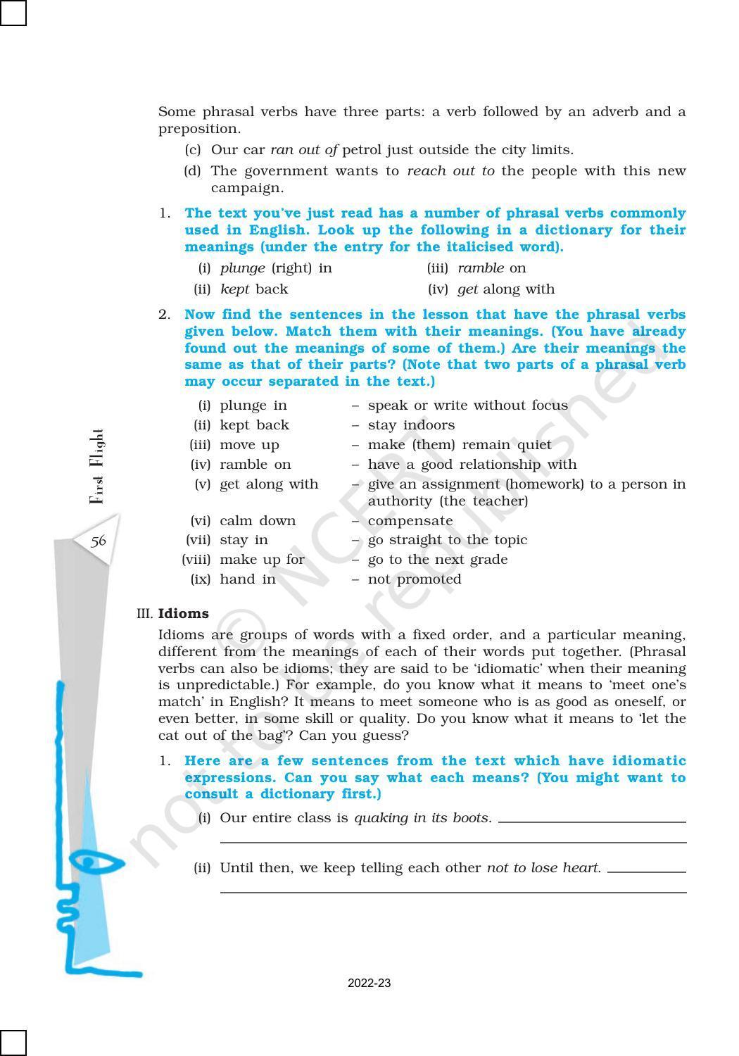 NCERT Book for Class 10 English (First Flight) Chapter 4 From the Diary of Anne Frank - Page 9