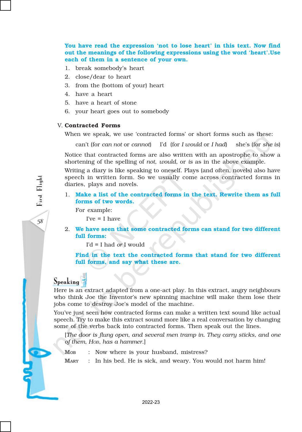NCERT Book for Class 10 English (First Flight) Chapter 4 From the Diary of Anne Frank - Page 11