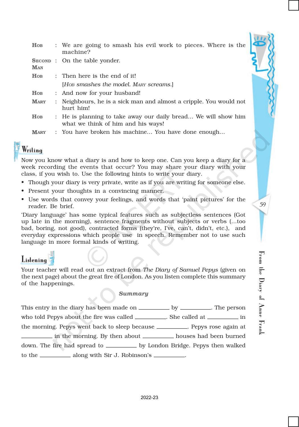 NCERT Book for Class 10 English (First Flight) Chapter 4 From the Diary of Anne Frank - Page 12