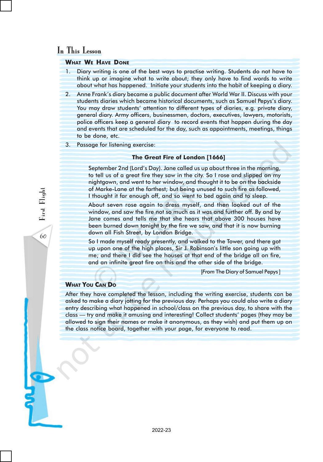 NCERT Book for Class 10 English (First Flight) Chapter 4 From the Diary of Anne Frank - Page 13