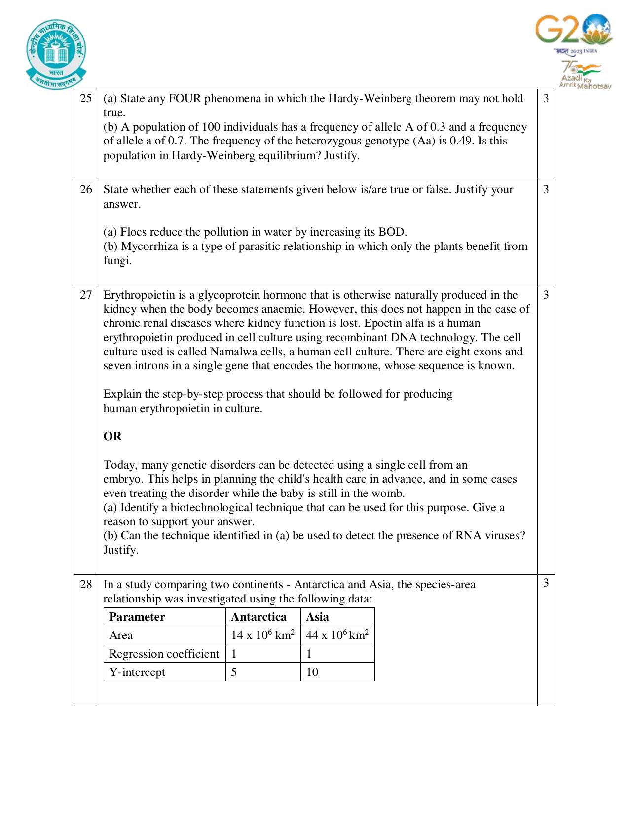 CBSE Class 12 Biology SET 1 Practice Questions 2023-24  - Page 7