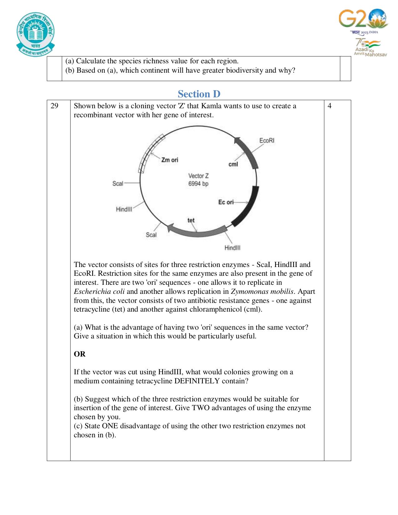 CBSE Class 12 Biology SET 1 Practice Questions 2023-24  - Page 8