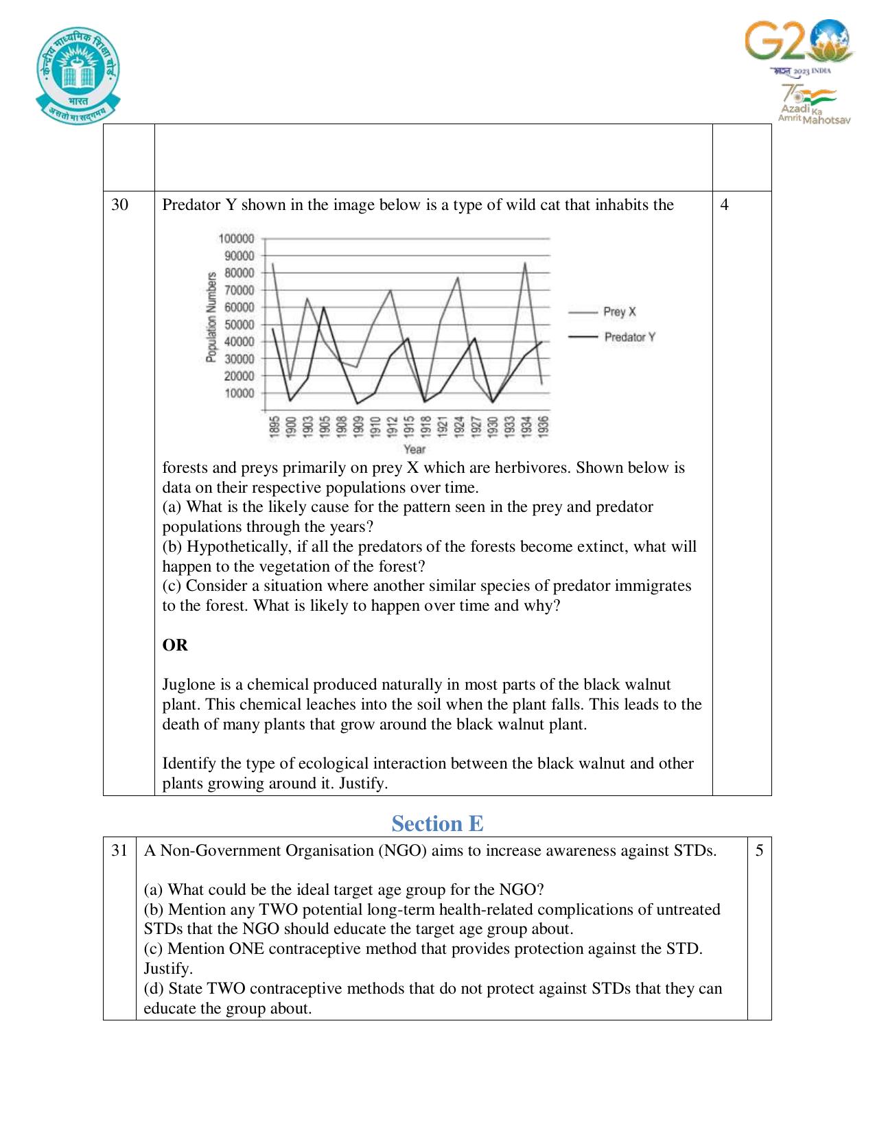 CBSE Class 12 Biology SET 1 Practice Questions 2023-24  - Page 9