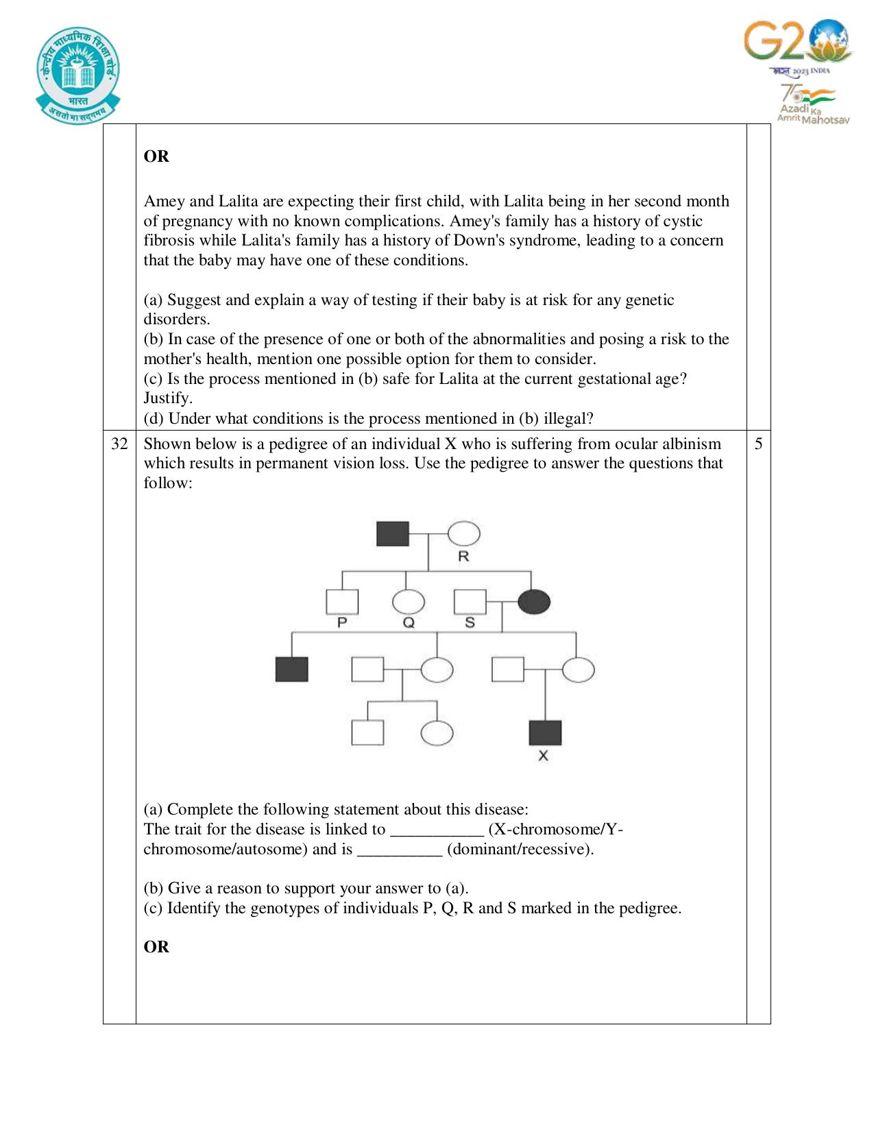 CBSE Class 12 Biology SET 1 Practice Questions 2023-24  - Page 10