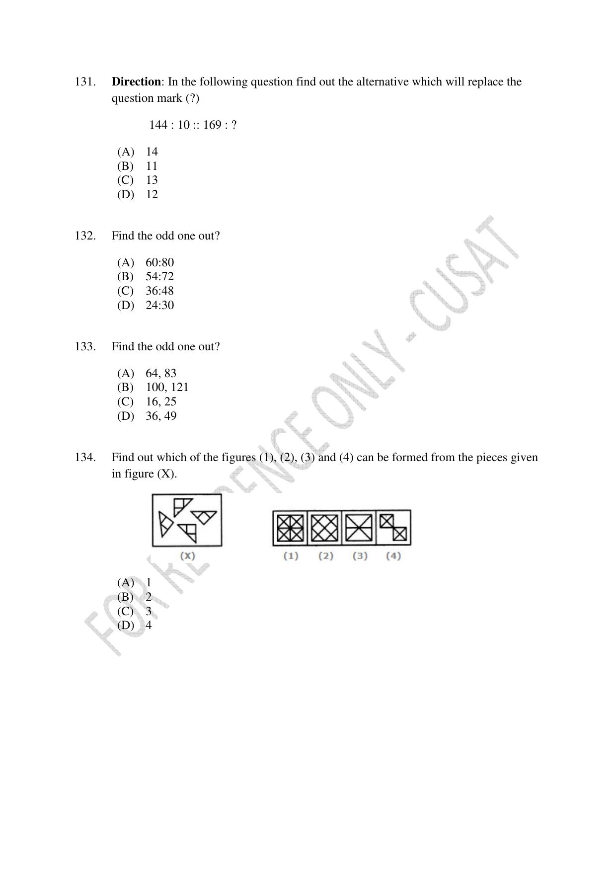 CUSAT CAT 2023 MCA Question Paper - Page 30