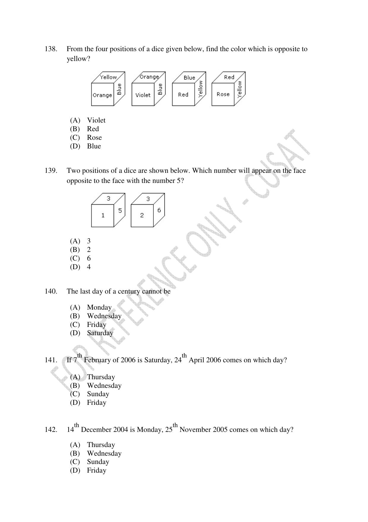 CUSAT CAT 2023 MCA Question Paper - Page 32