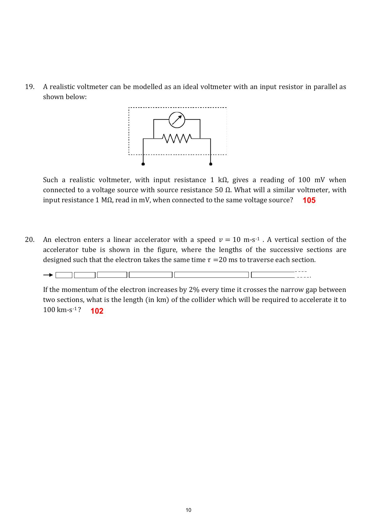TIFR GS 2018 Physics Question Paper - Page 10