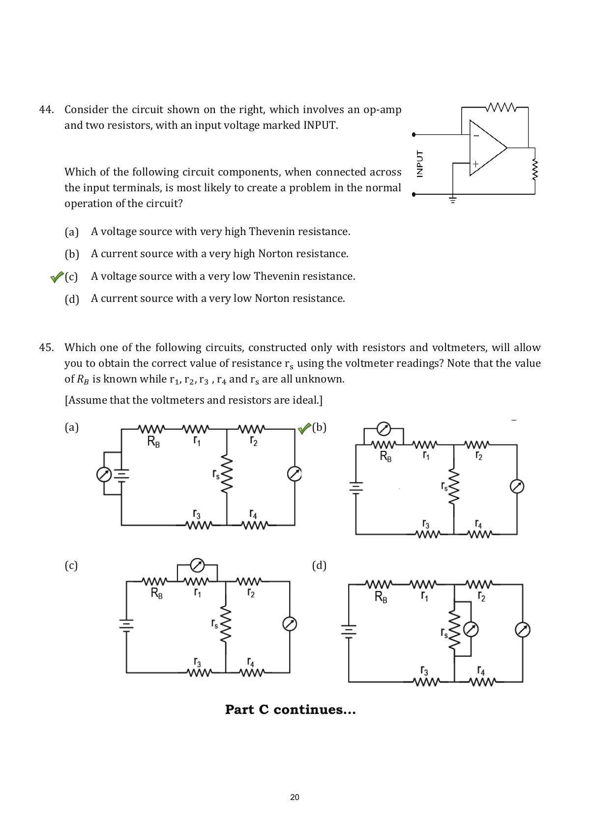 TIFR GS 2018 Physics Question Paper - Page 20
