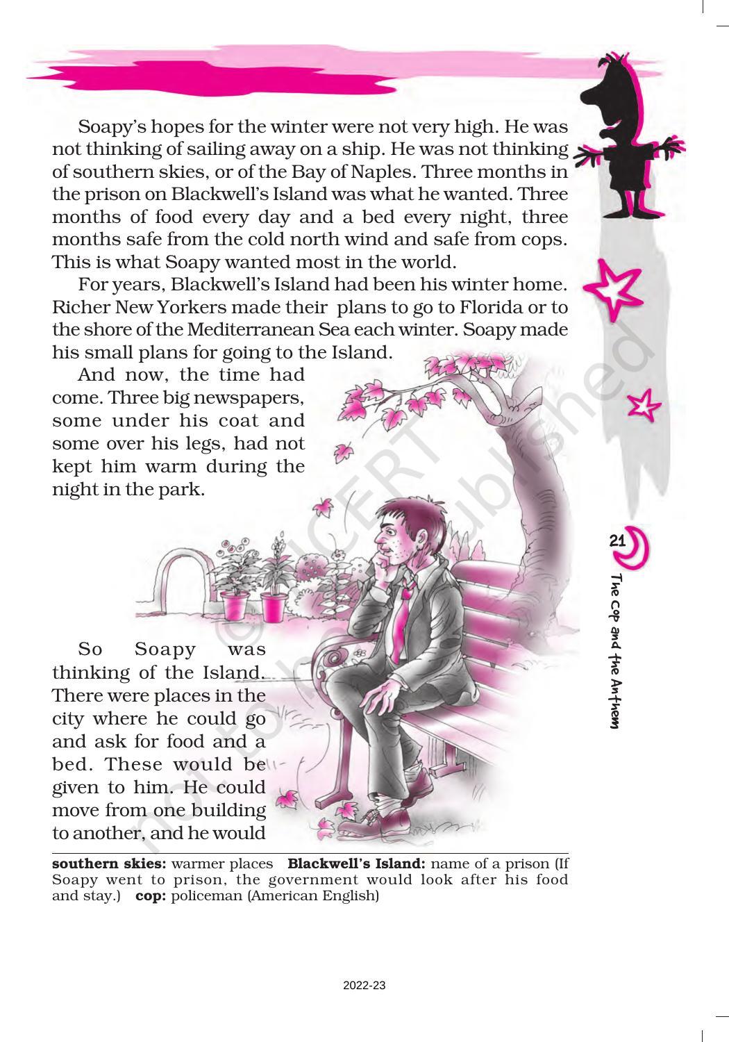 NCERT Book for Class 7 English (An Alien Hand): Chapter 4-The Cop and the Anthem - Page 2