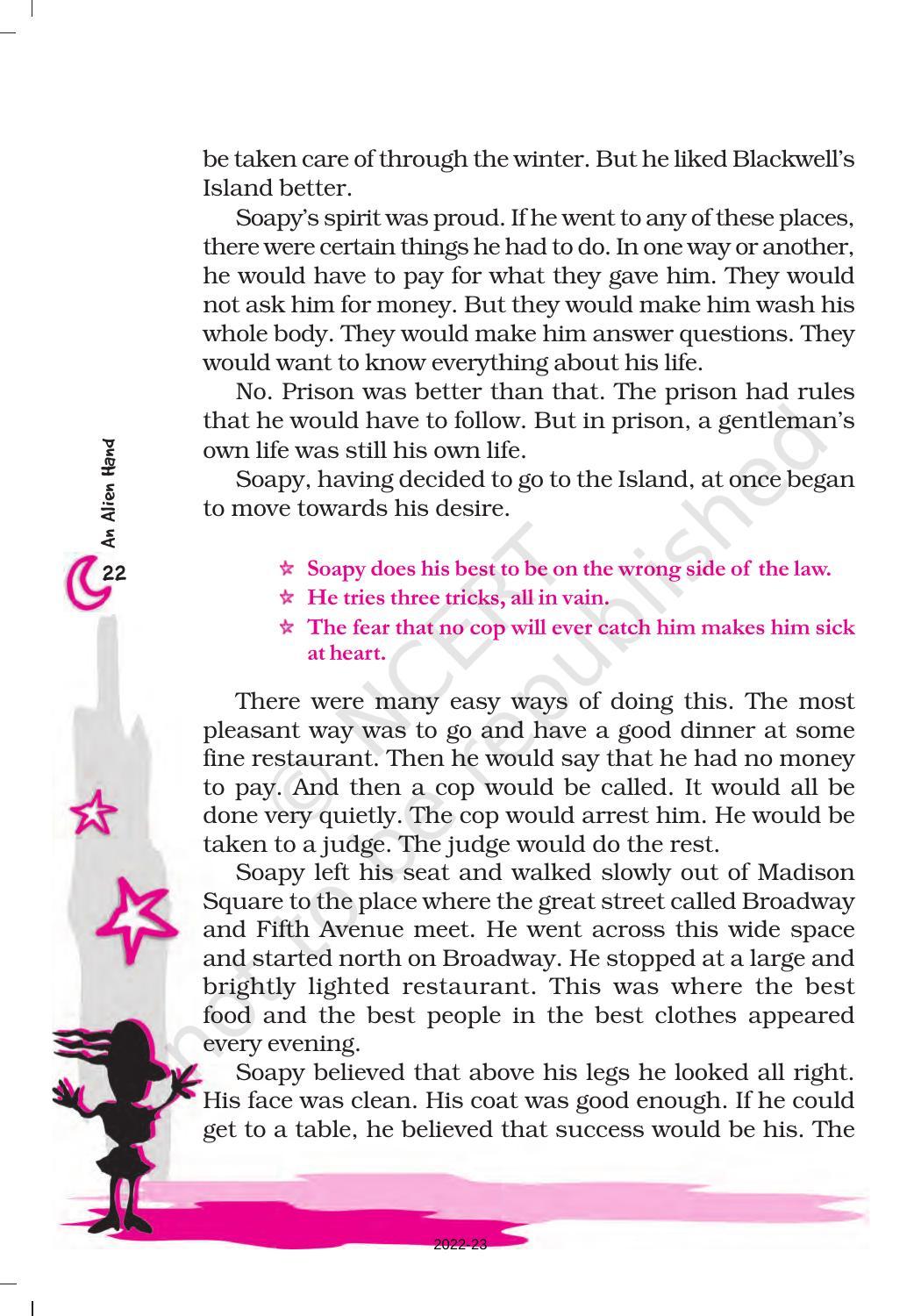 NCERT Book for Class 7 English (An Alien Hand): Chapter 4-The Cop and the Anthem - Page 3