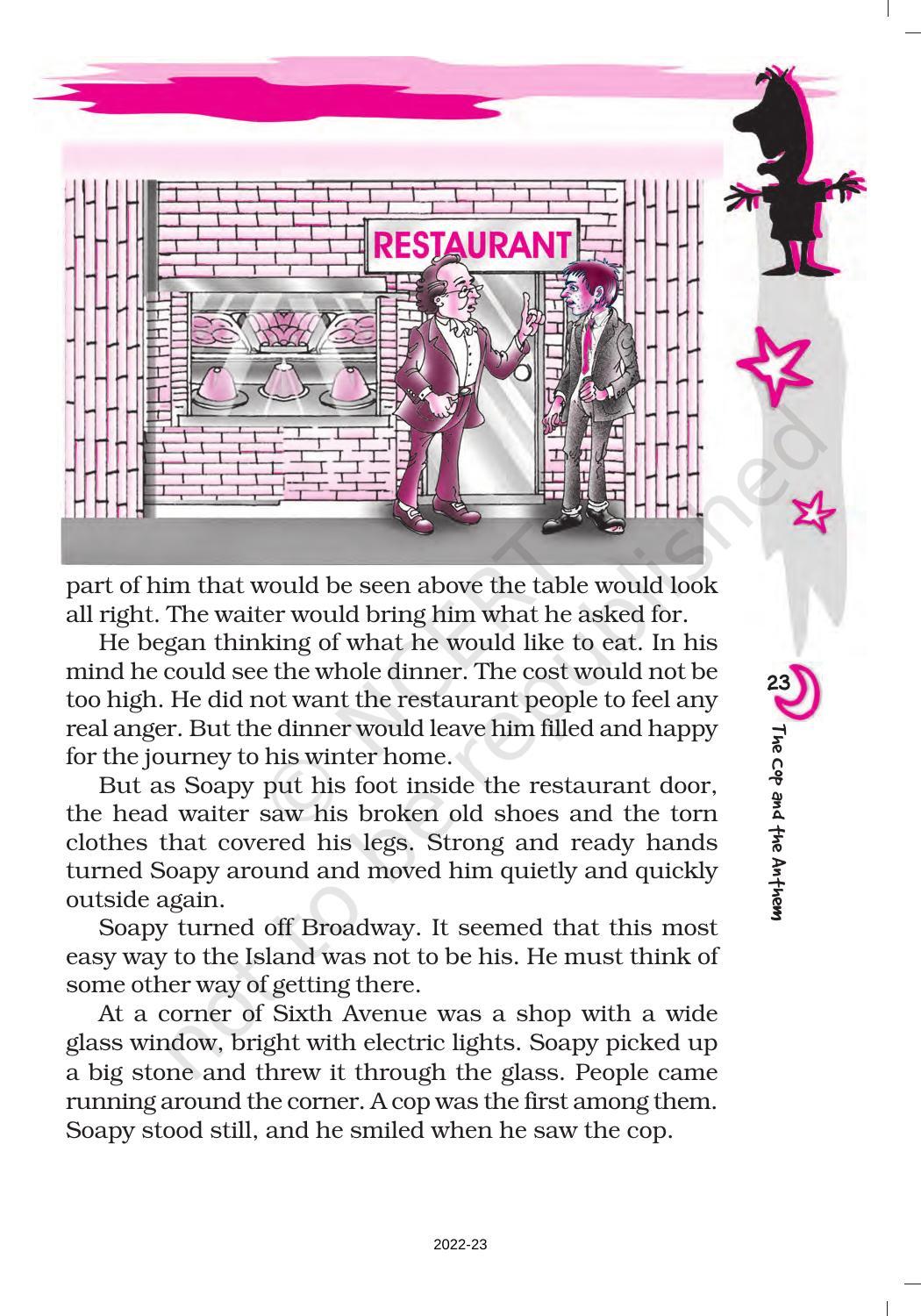 NCERT Book for Class 7 English (An Alien Hand): Chapter 4-The Cop and the Anthem - Page 4