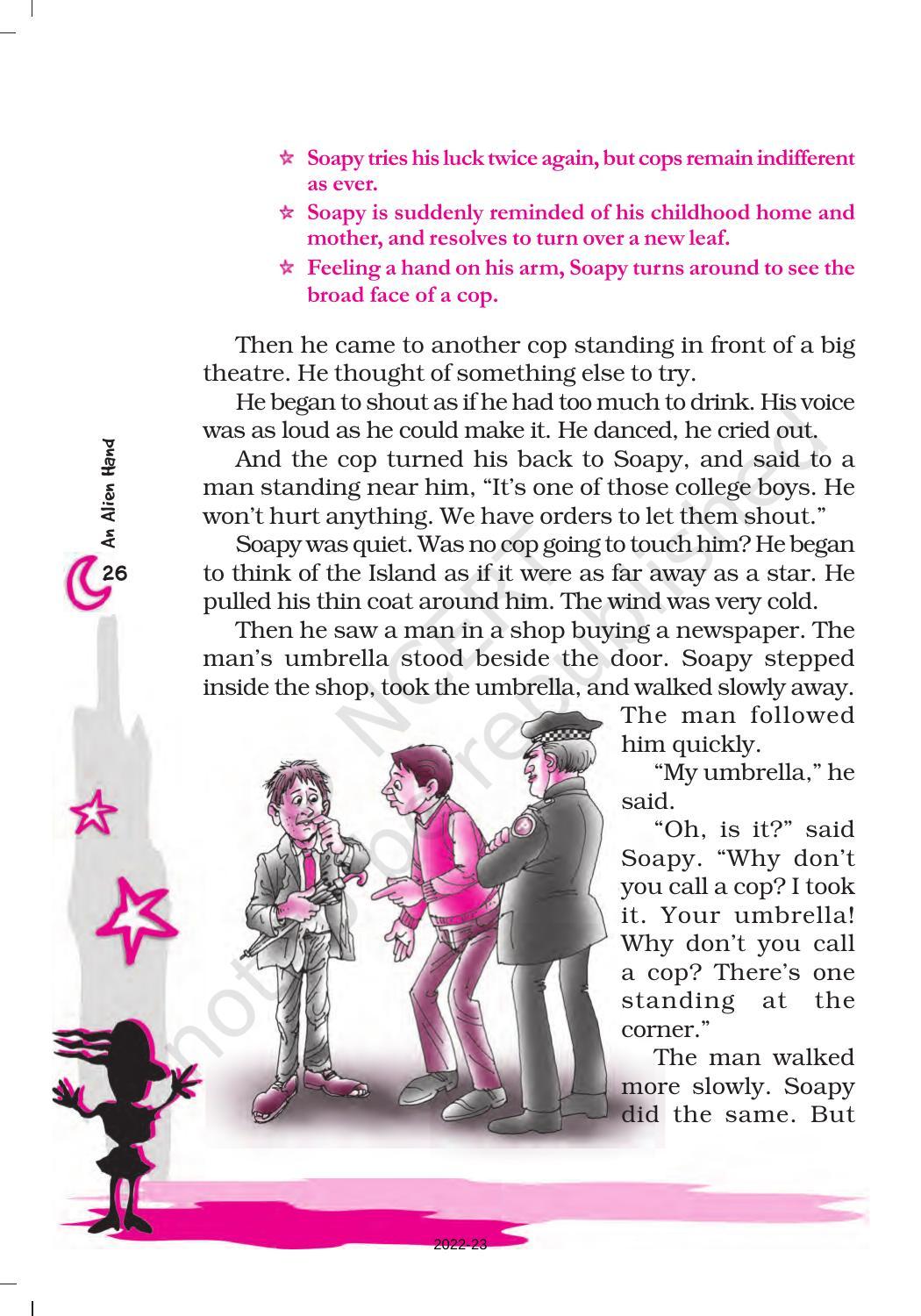 NCERT Book for Class 7 English (An Alien Hand): Chapter 4-The Cop and the Anthem - Page 7