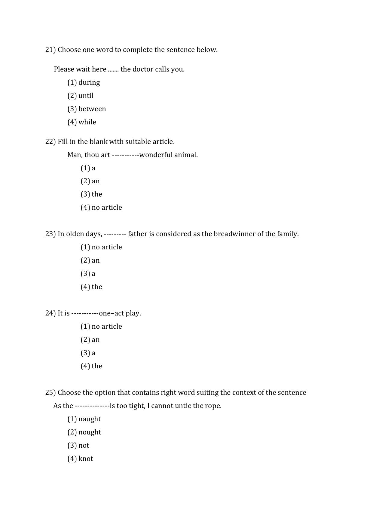 IFTK Entrance Exam General Ability Test Question Papers 2022 - Page 6