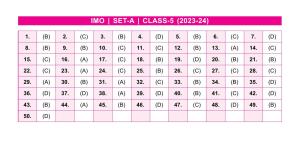 SOF IMO Class 5 SET-A 2023 Answer Keys