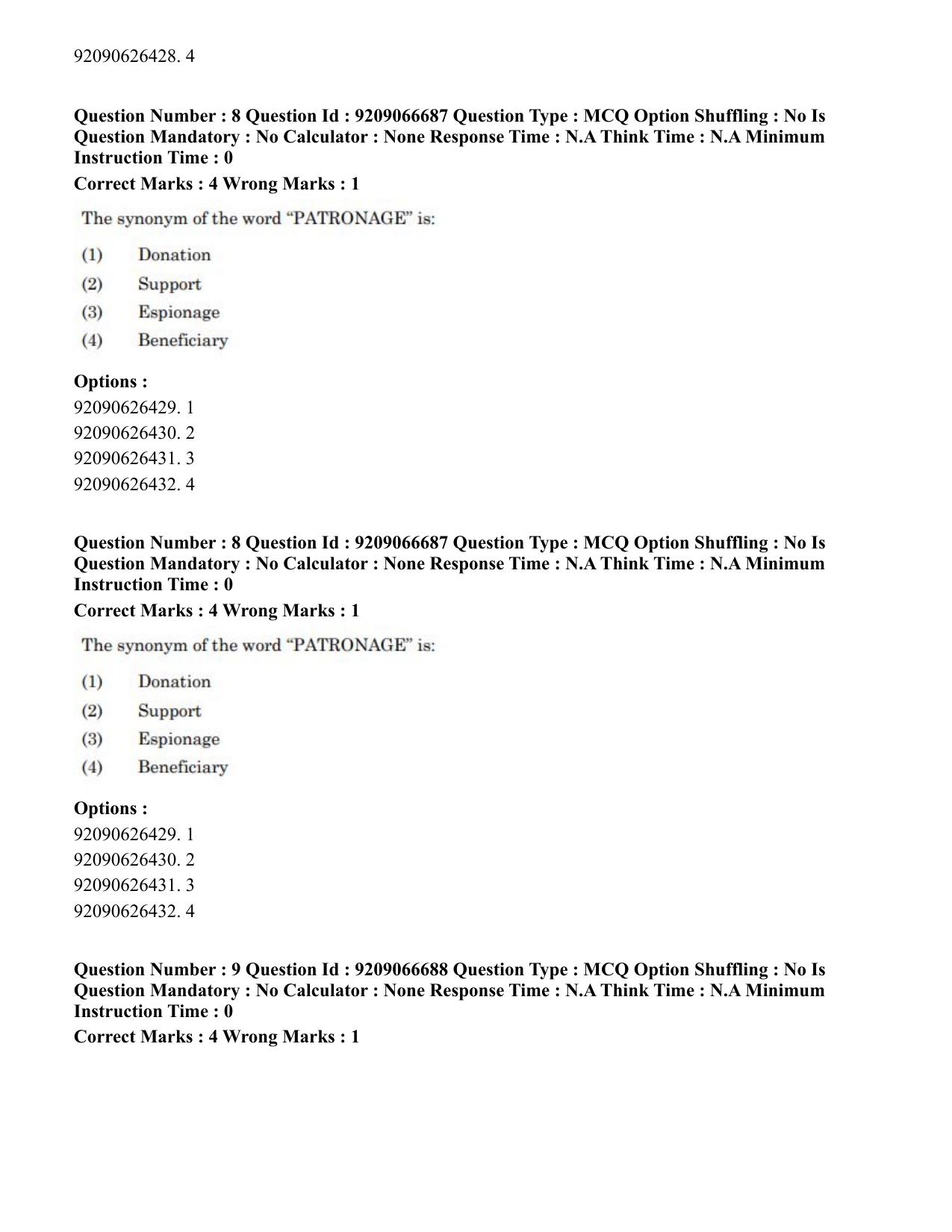 CUET PG 2023: HUQP17 – Plastic Arts (Eng.)-shift 1 (08-06-2023) Question Paper - Page 11