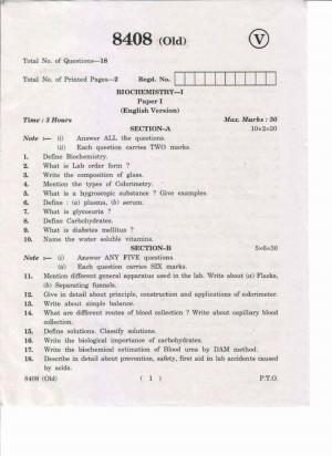 AP Inter. 2nd Year Vocational Question Paper May – 2019 - Biological Sciences (Botany & Zoology)-II