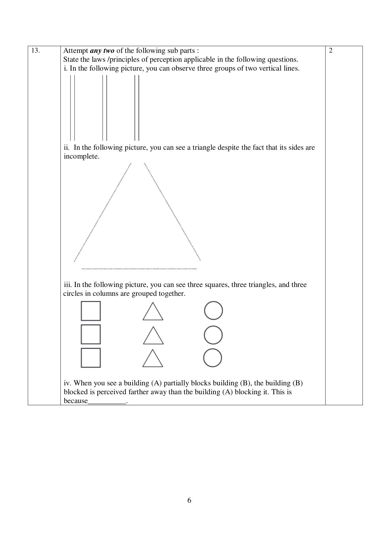 NIOS Class 12 Psychology (Old) Sample Paper - Page 6