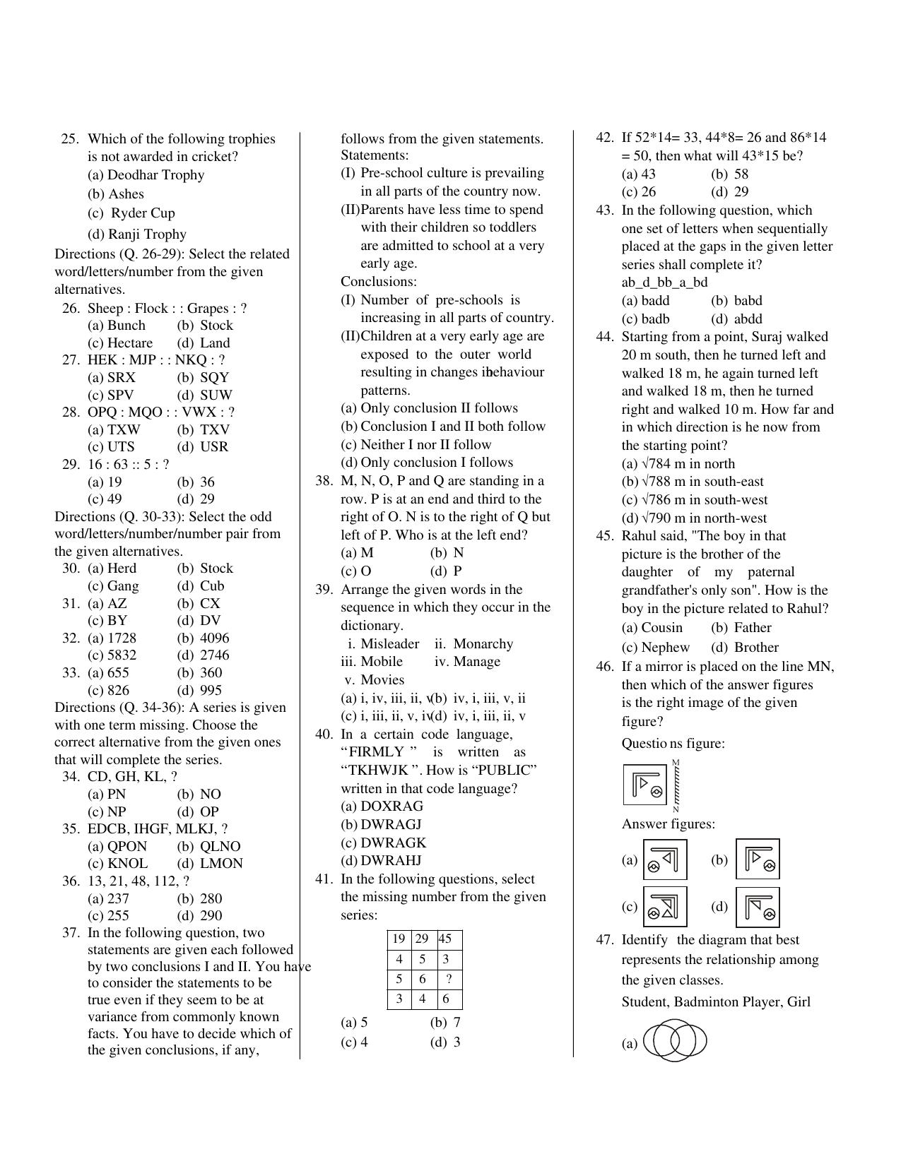 CUET General Knowledge Sample Paper 3 - Page 2